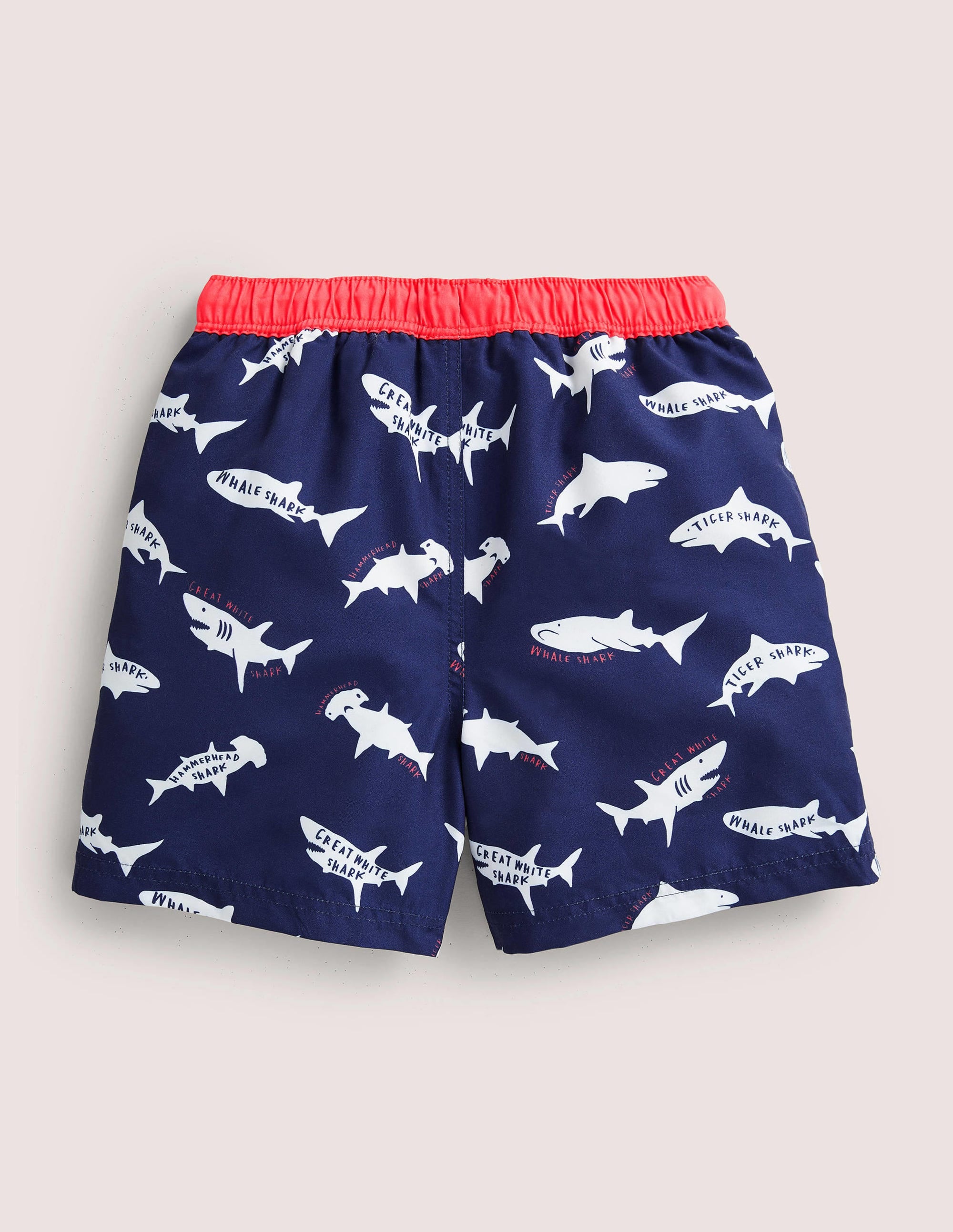 Short de bain imprimé-Requins bleu marine universitaire - Image 2