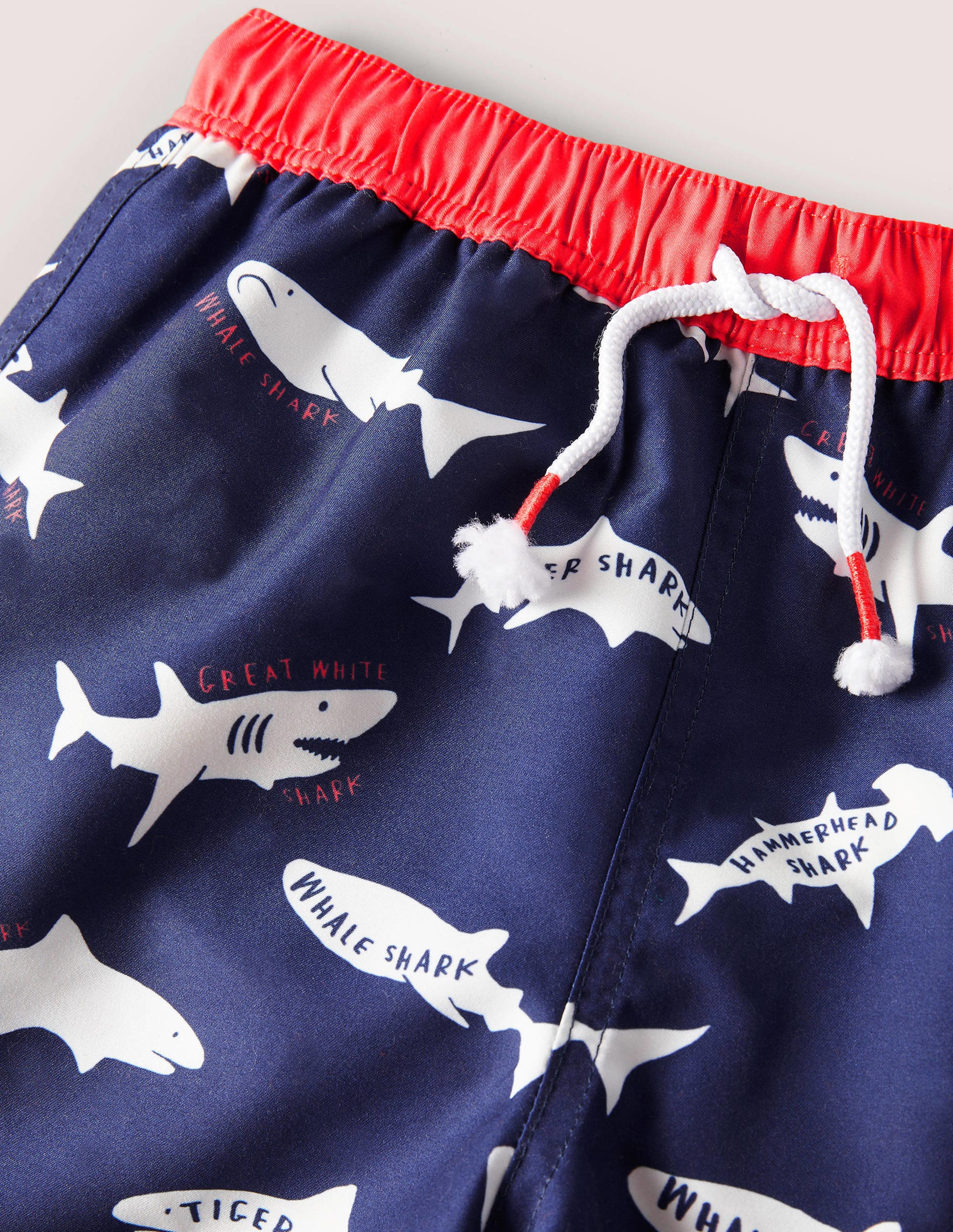 Short de bain imprimé-Requins bleu marine universitaire - Image 3