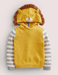 Origineller Löwen-Hoodie-Honiggelb, Löwe