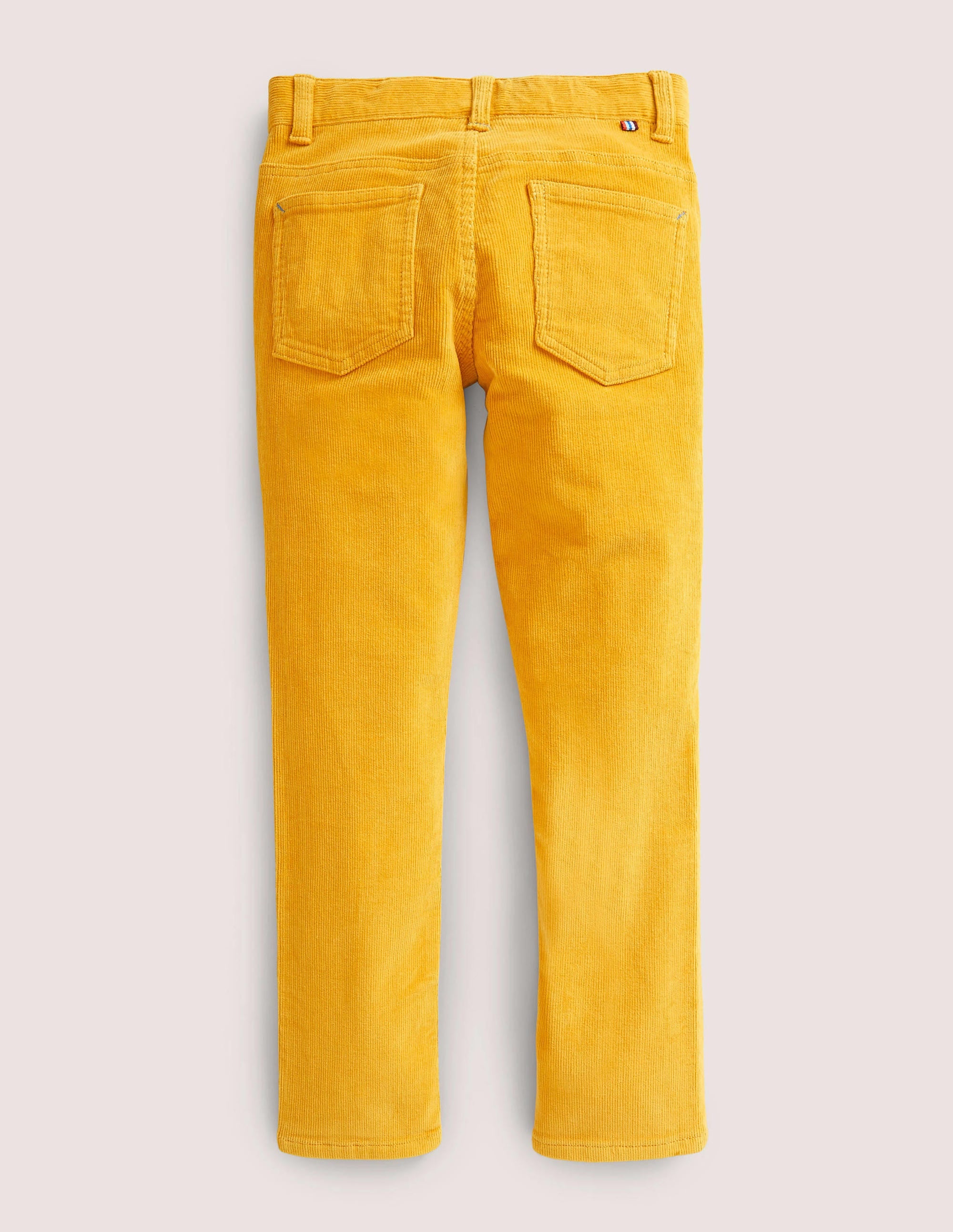 Schmal geschnittene Cord-Jeans mit Stretch-Honiggelb - Image 2