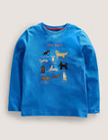 Oberteil mit Tiermotiven-Marokkanisches Blau, Epic Dogs