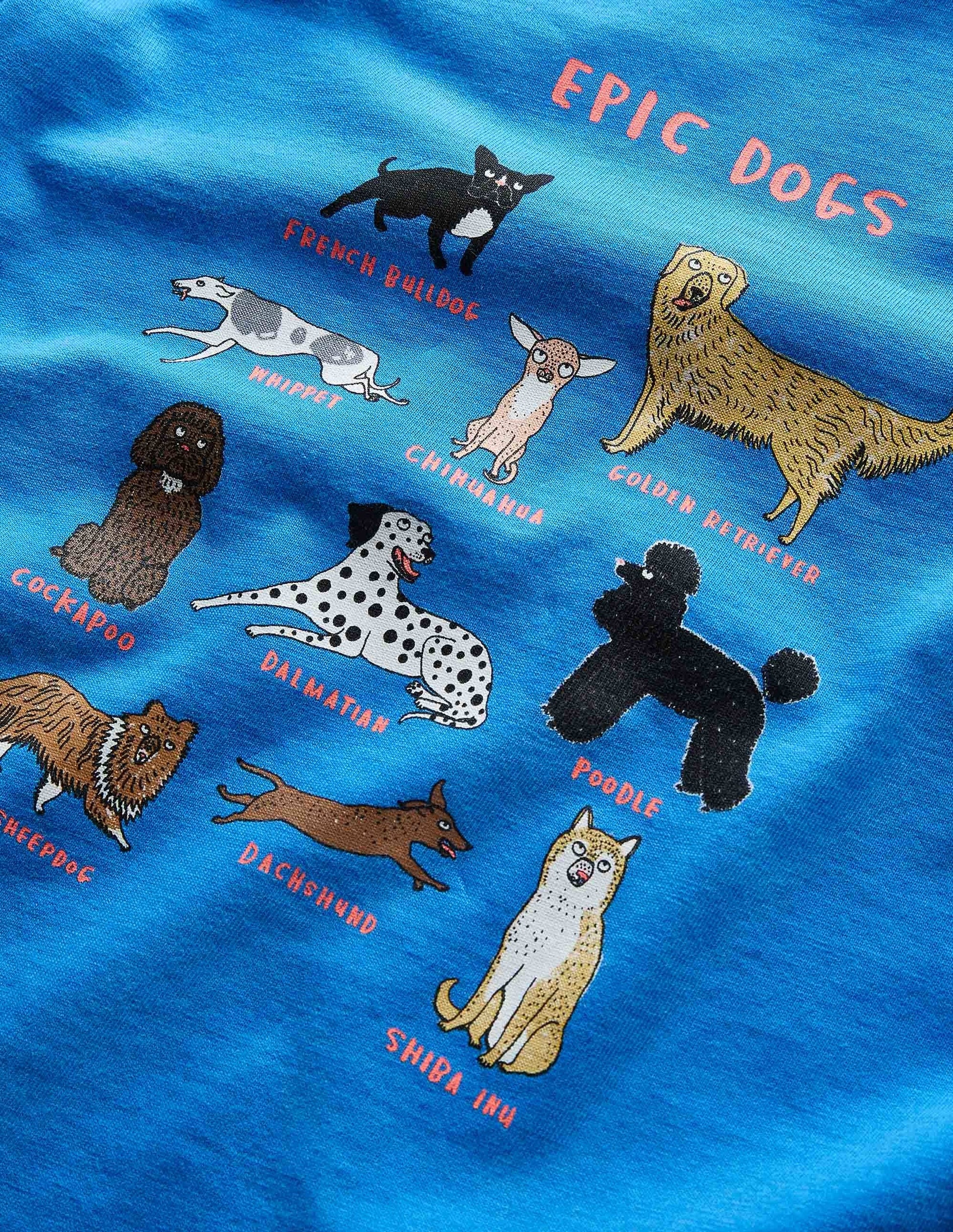 Oberteil mit Tiermotiven-Marokkanisches Blau, Epic Dogs-3