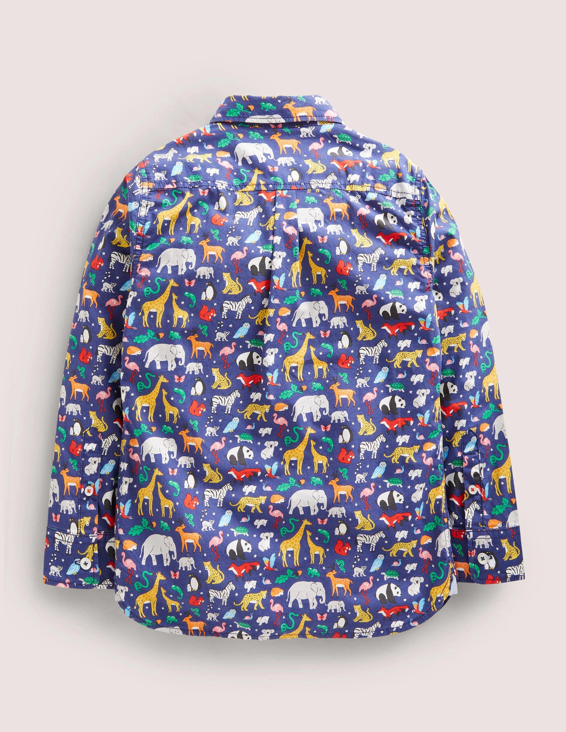 Casual Twill Shirt-Starboard Blue Animals-2