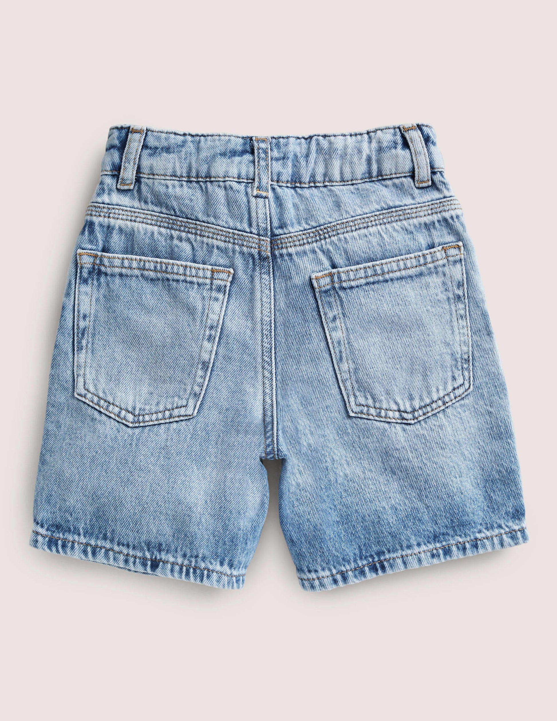 Relaxed Denim Shorts-Mid Vintage-2