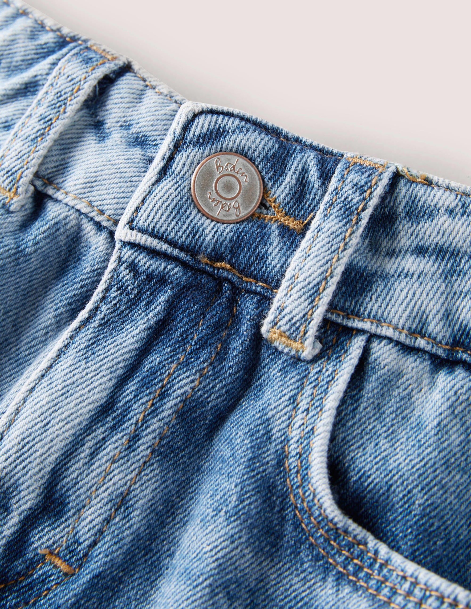 Relaxed Denim Shorts-Mid Vintage - Image 3
