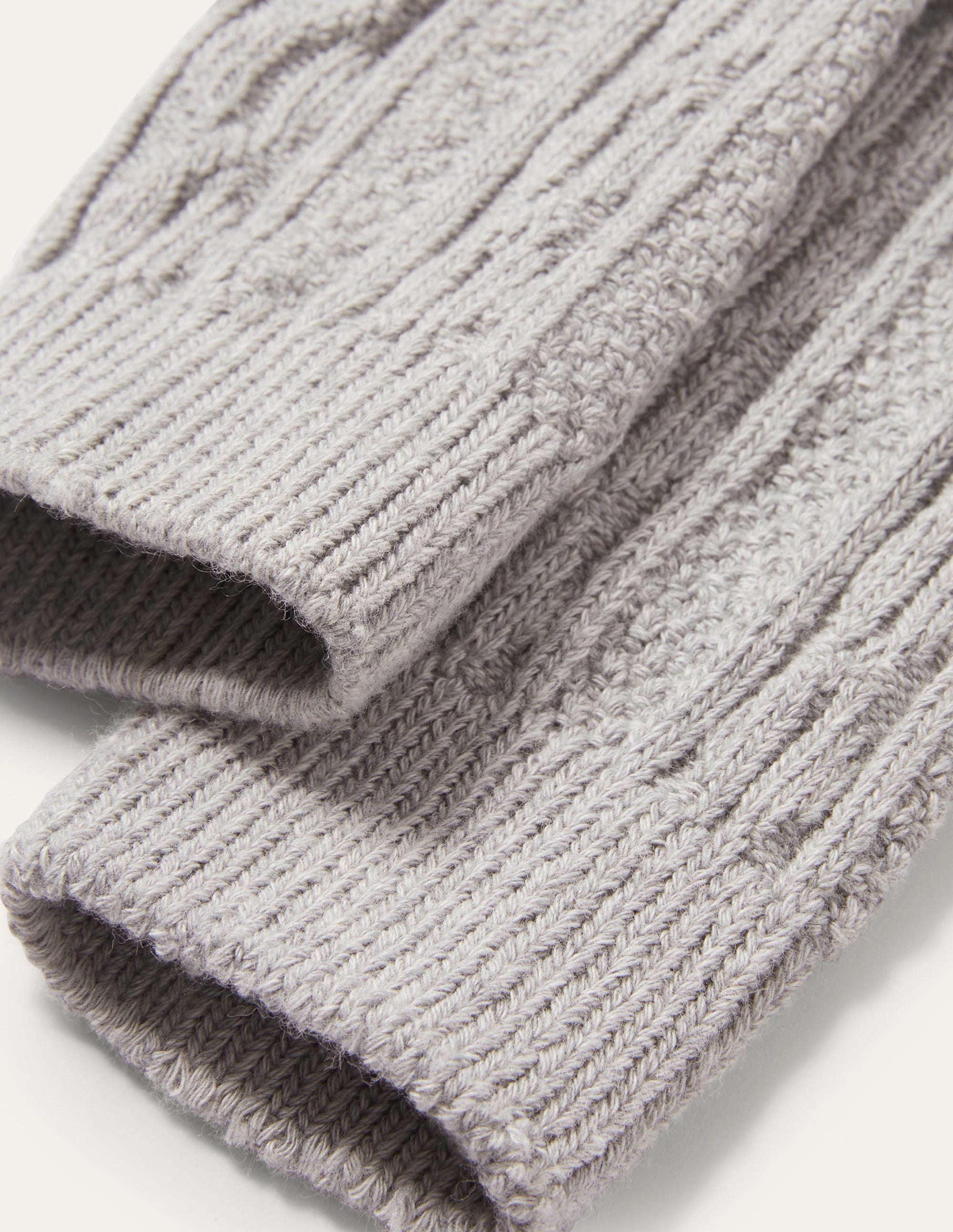 Collant en maille torsadée sans pieds-Gris chiné - Image 2