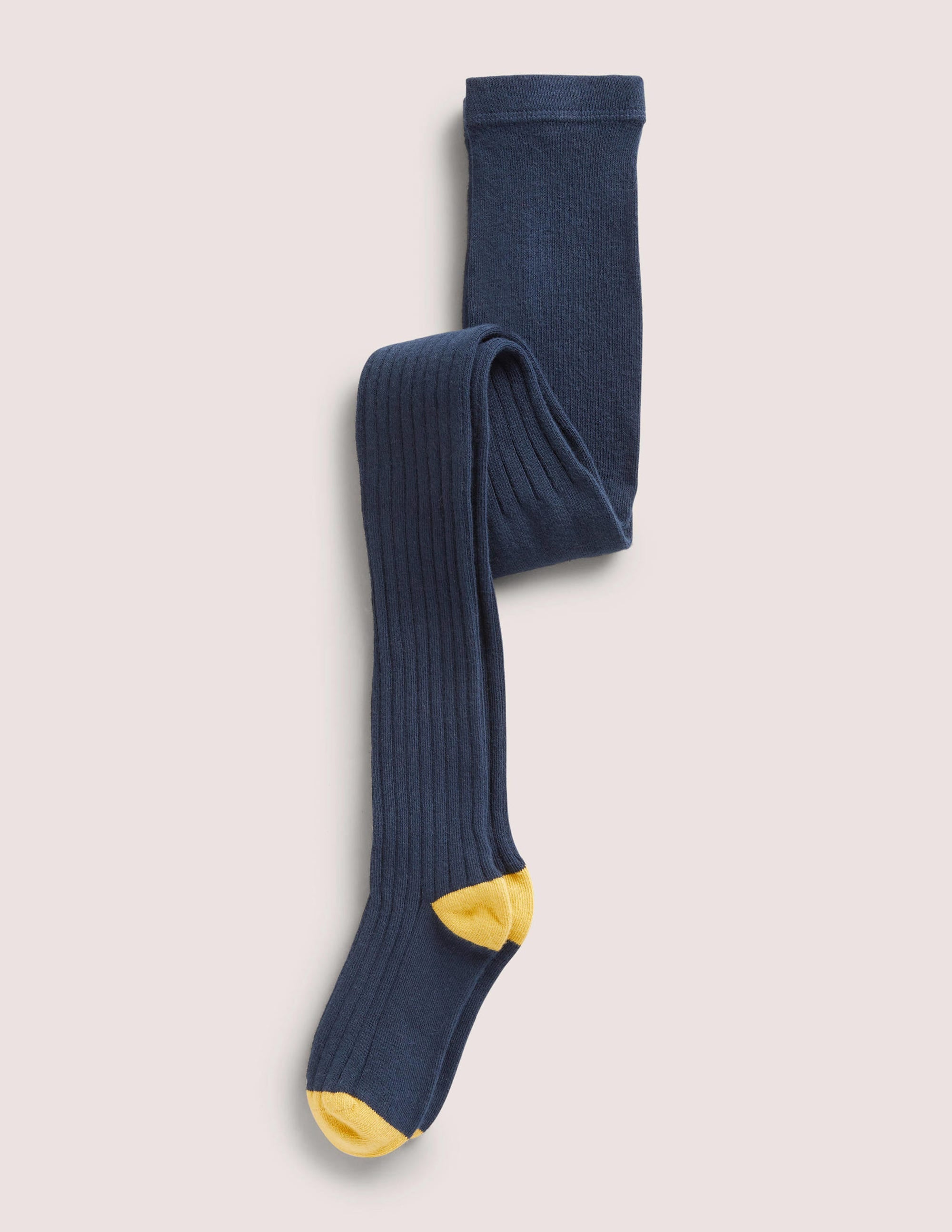 Rippenstrumpfhose-Marineblau - Image 1