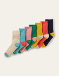 Rippensocken im 7er-Pack-Bunt