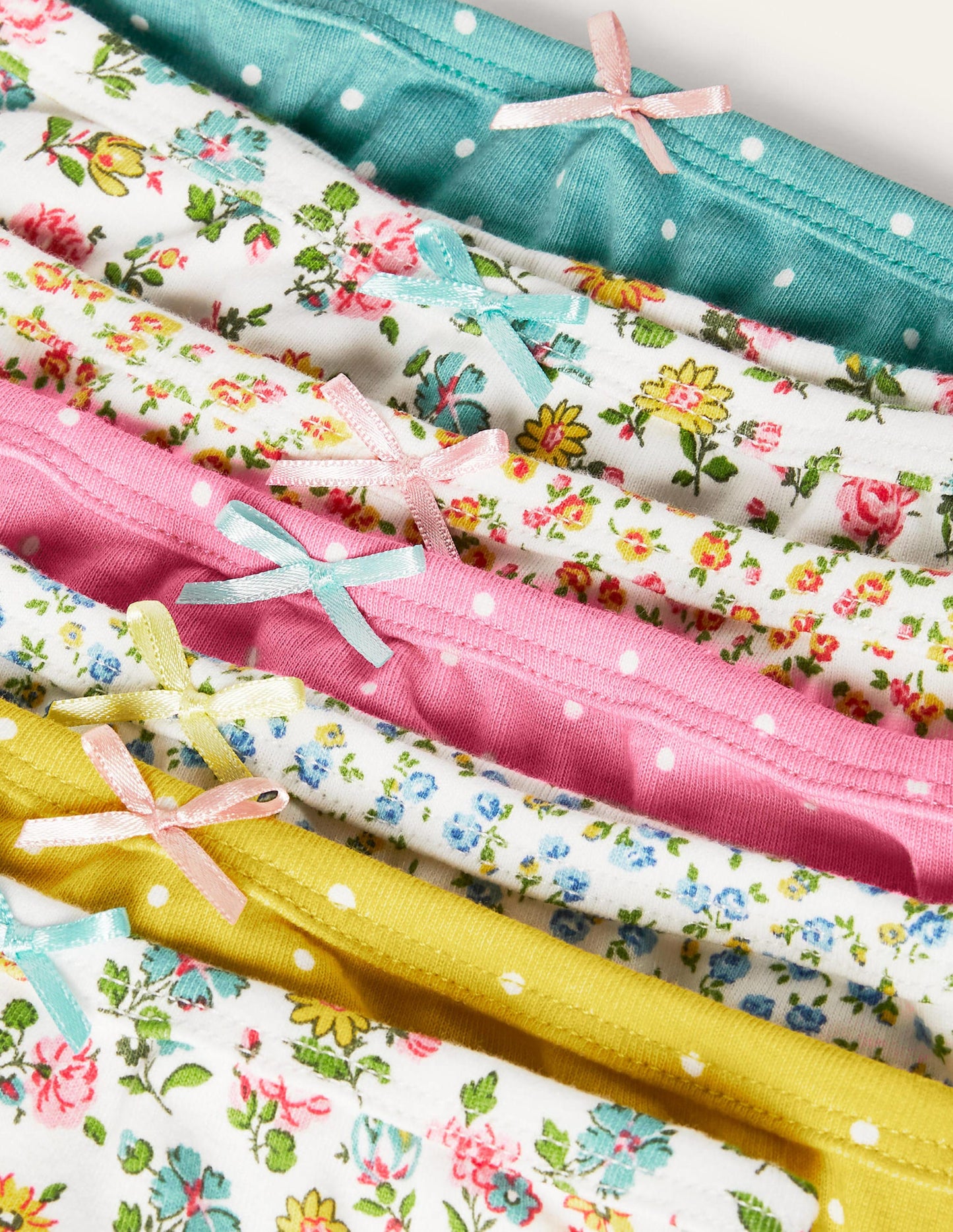 Slips im 7er-Pack (Mädchen)-Patchwork-Blumen