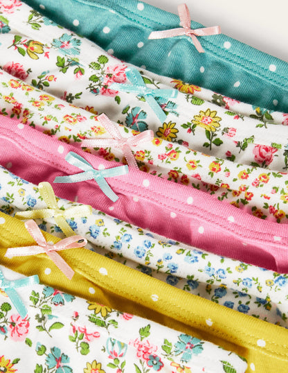 Slips im 7er-Pack (Mädchen)-Patchwork-Blumen-3