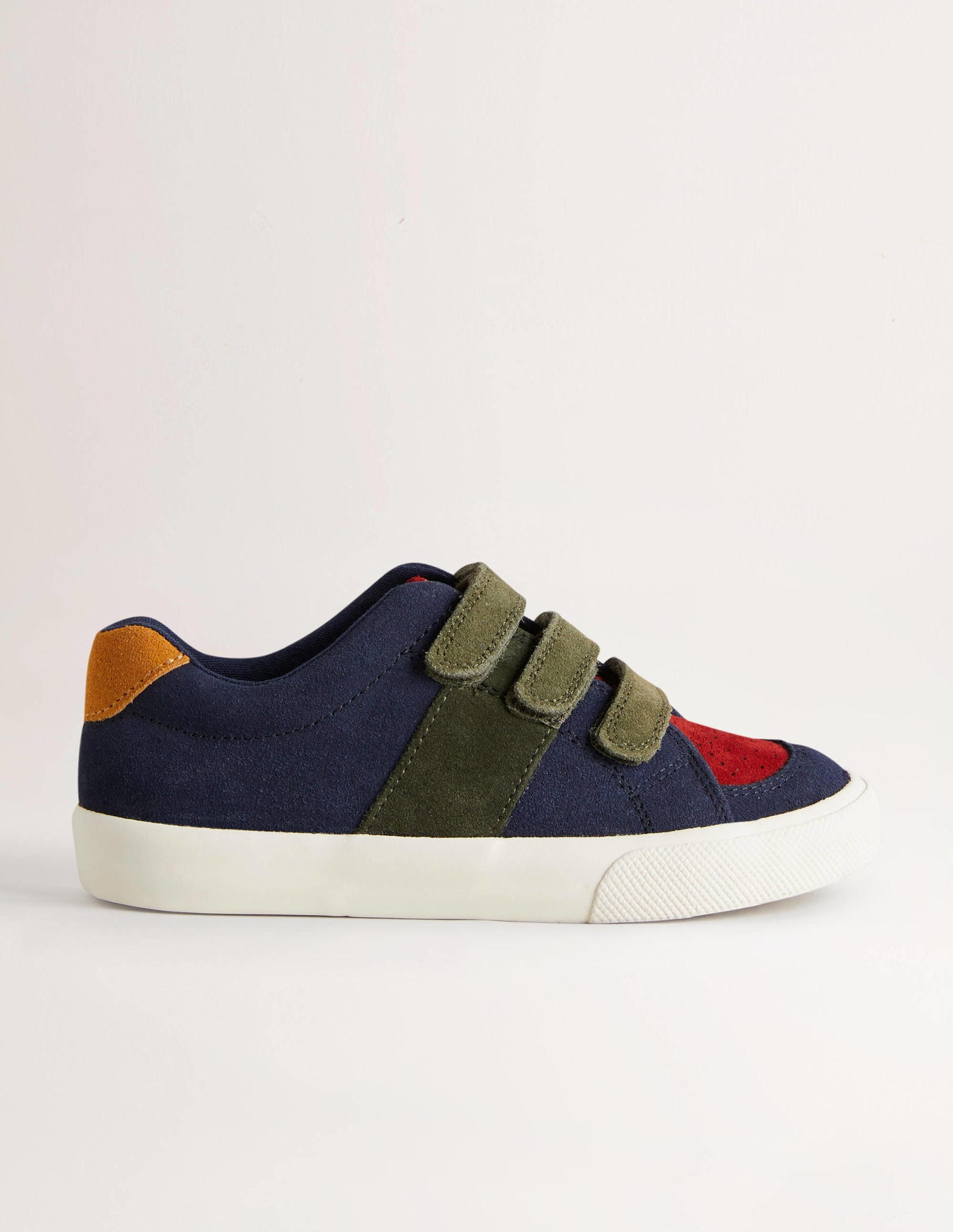 Baskets basses en cuir-Colourblock multi - Image 1
