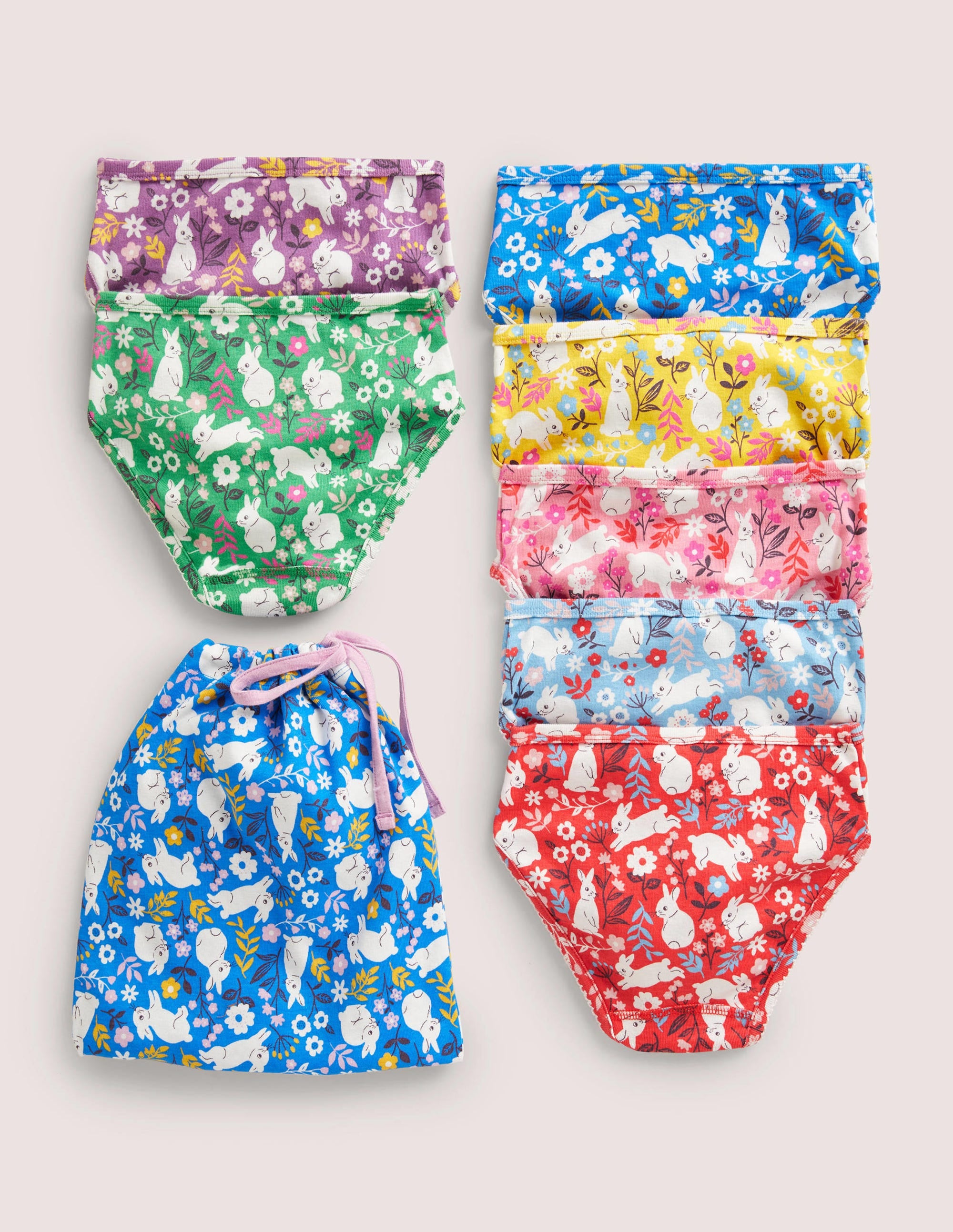 7 culottes-Motif Bunny Field aloe vera - Image 2
