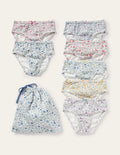 Unterhosen im 7er-Pack-Bunt, Blumenmuster