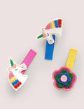 3 barrettes à cheveux-Licorne multi
