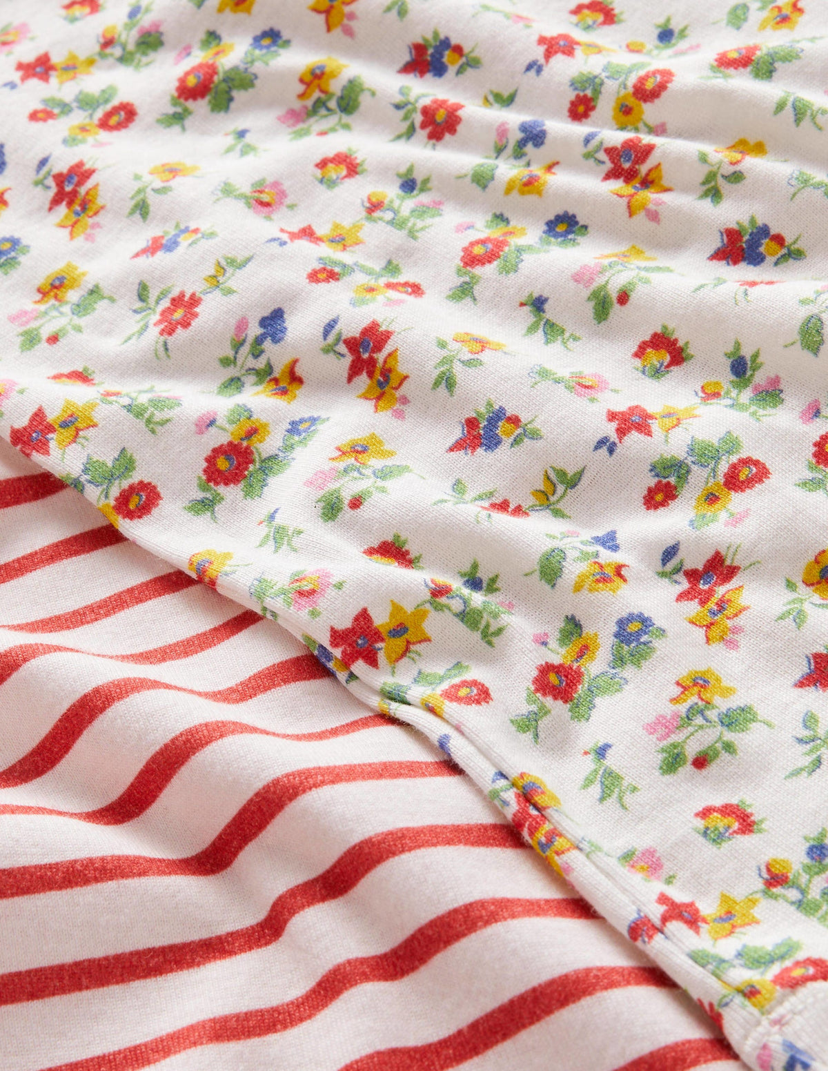 Kurzer Schlafanzug im 2er-Pack-Multi Patchwork Floral-3