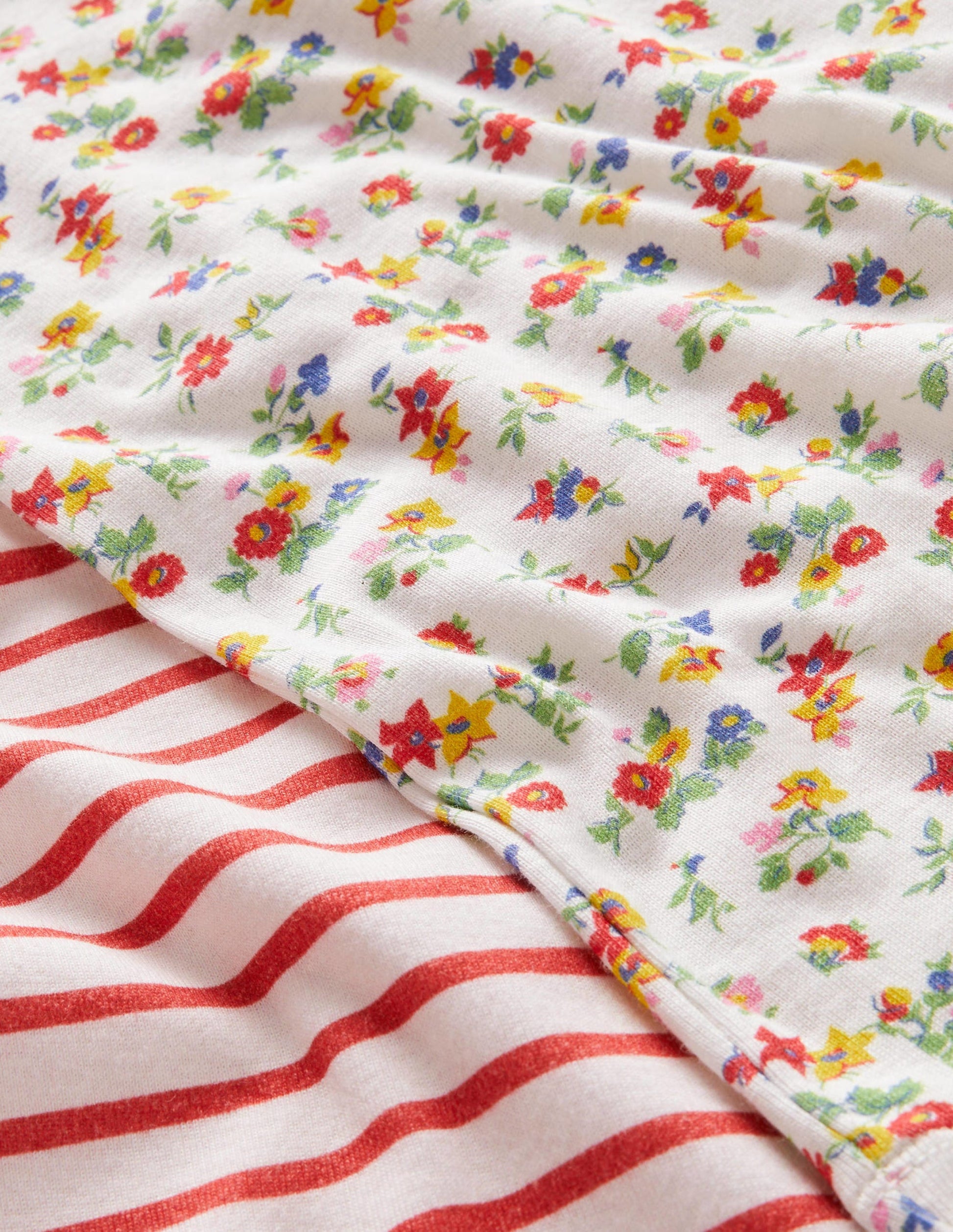 Kurzer Schlafanzug im 2er-Pack-Multi Patchwork Floral-4