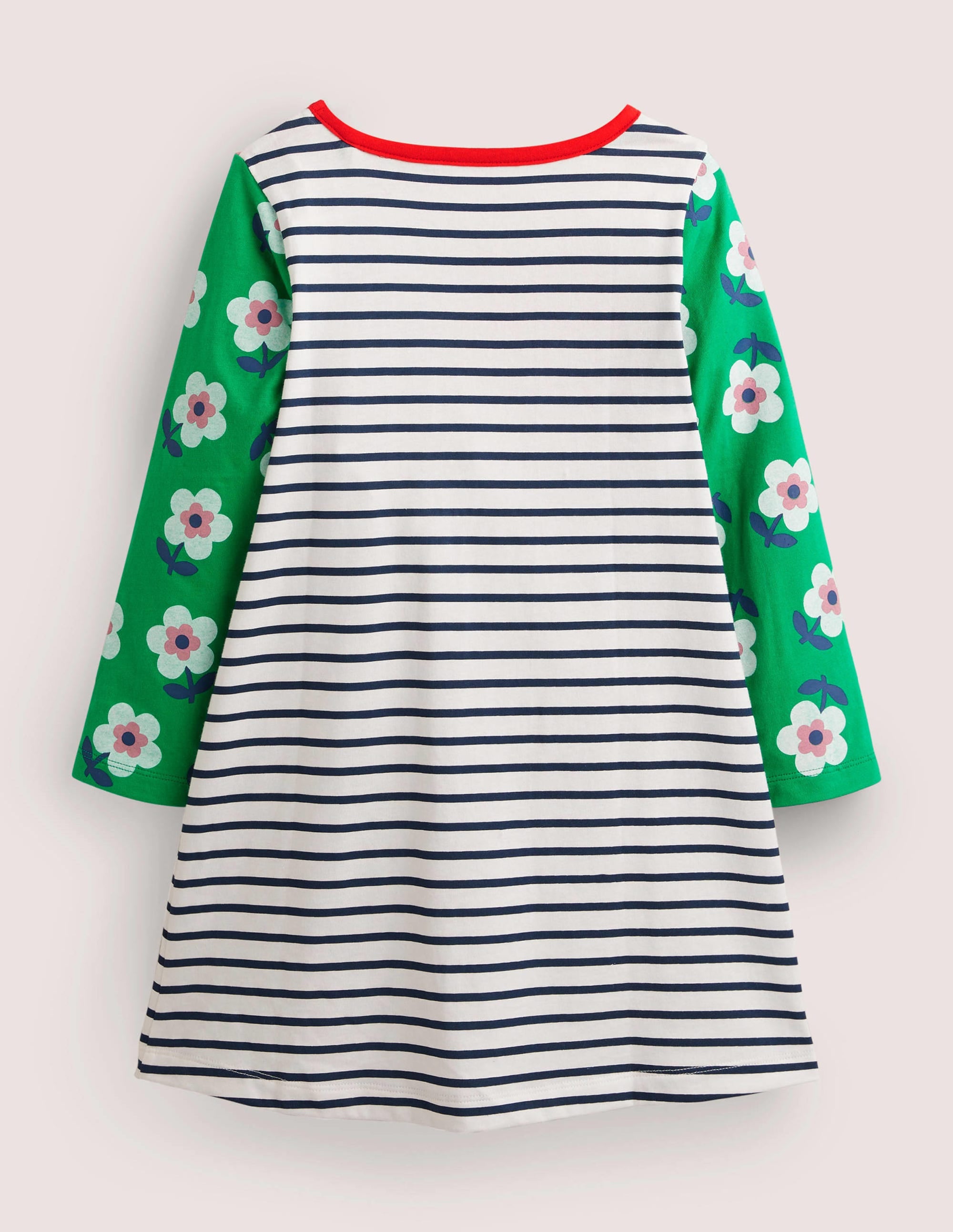 Fun Pocket Jersey Dress-Ivory/ Hotchpotch Floral - Image 2