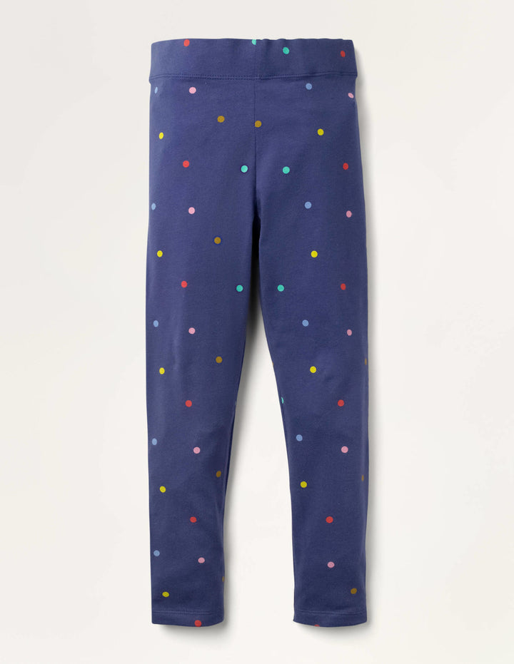 Fröhliche Leggings-Segelblau, Konfettitupfen
