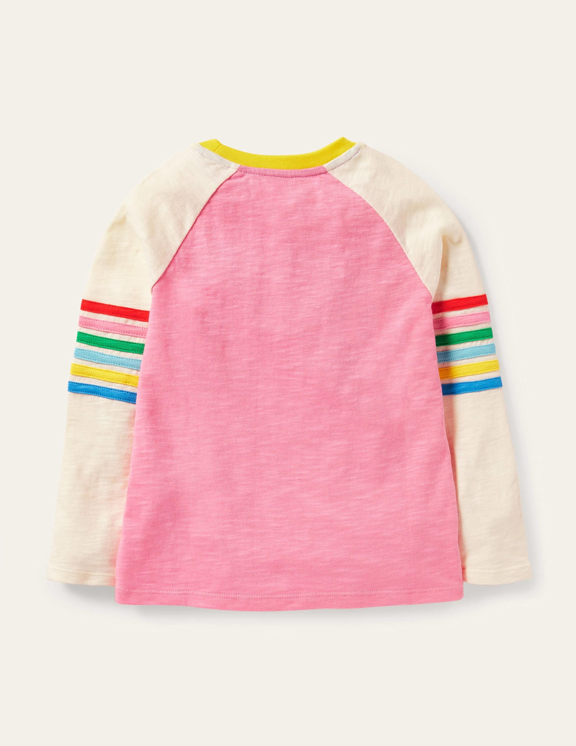 T-shirt flammé à manches raglan-Limonade rose - Image 2