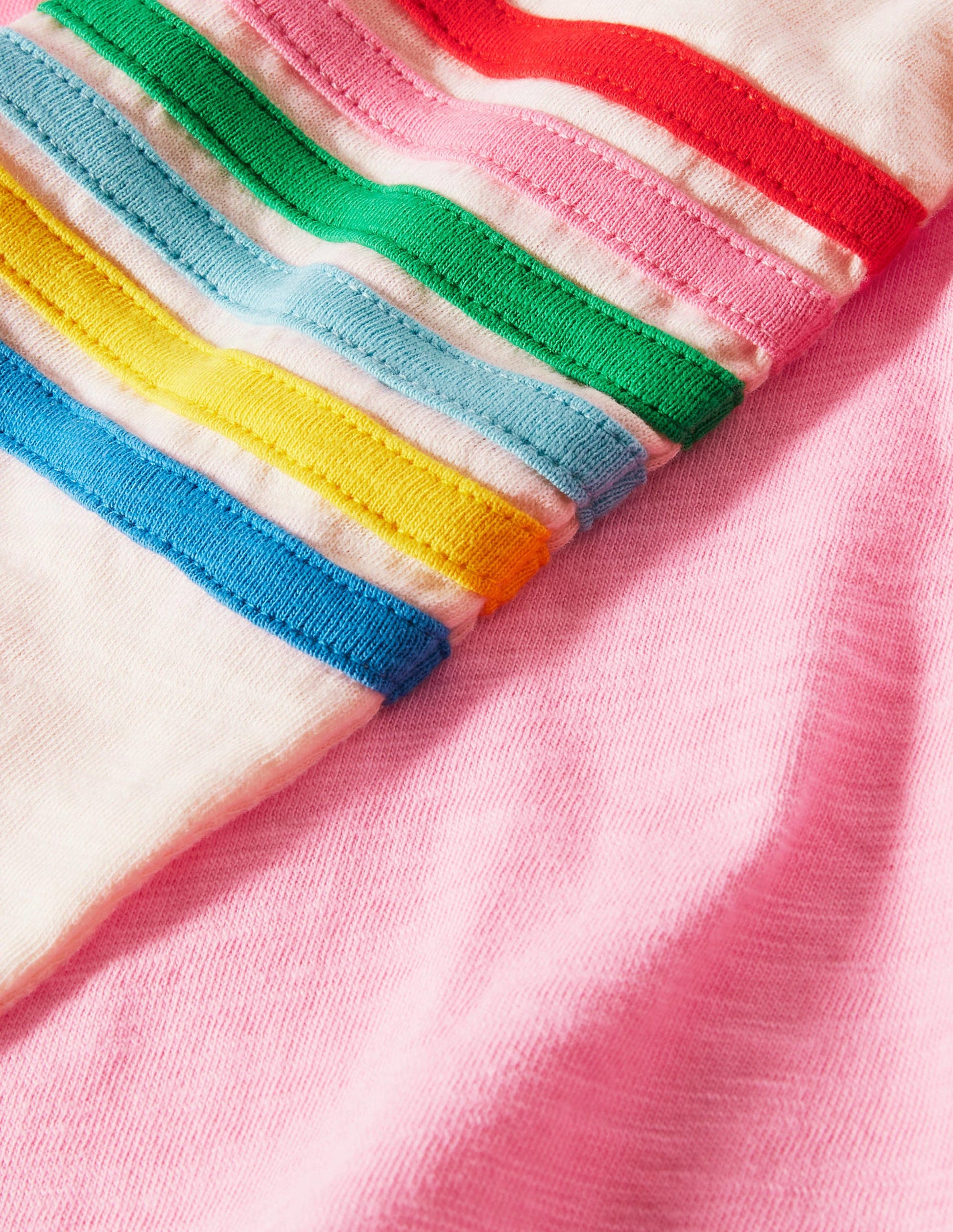 T-shirt flammé à manches raglan-Limonade rose-3