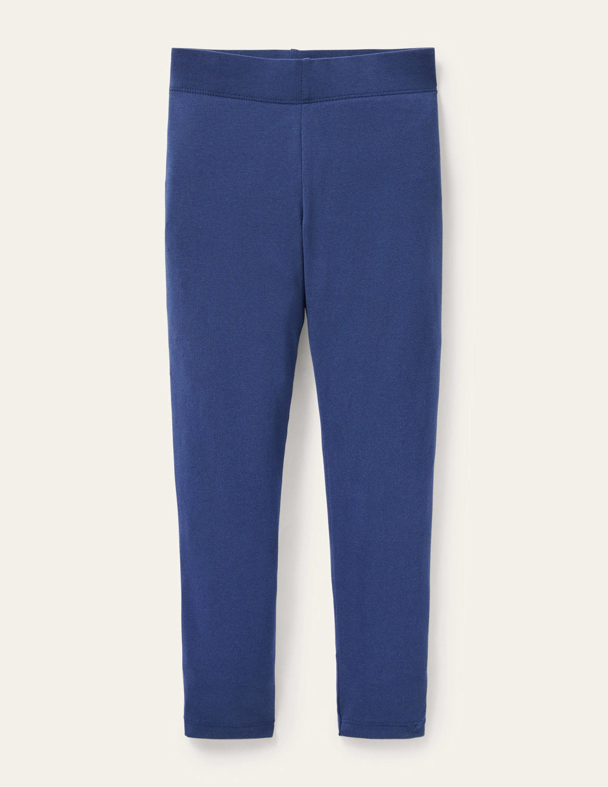 Einfarbige Leggings-Segelblau-1