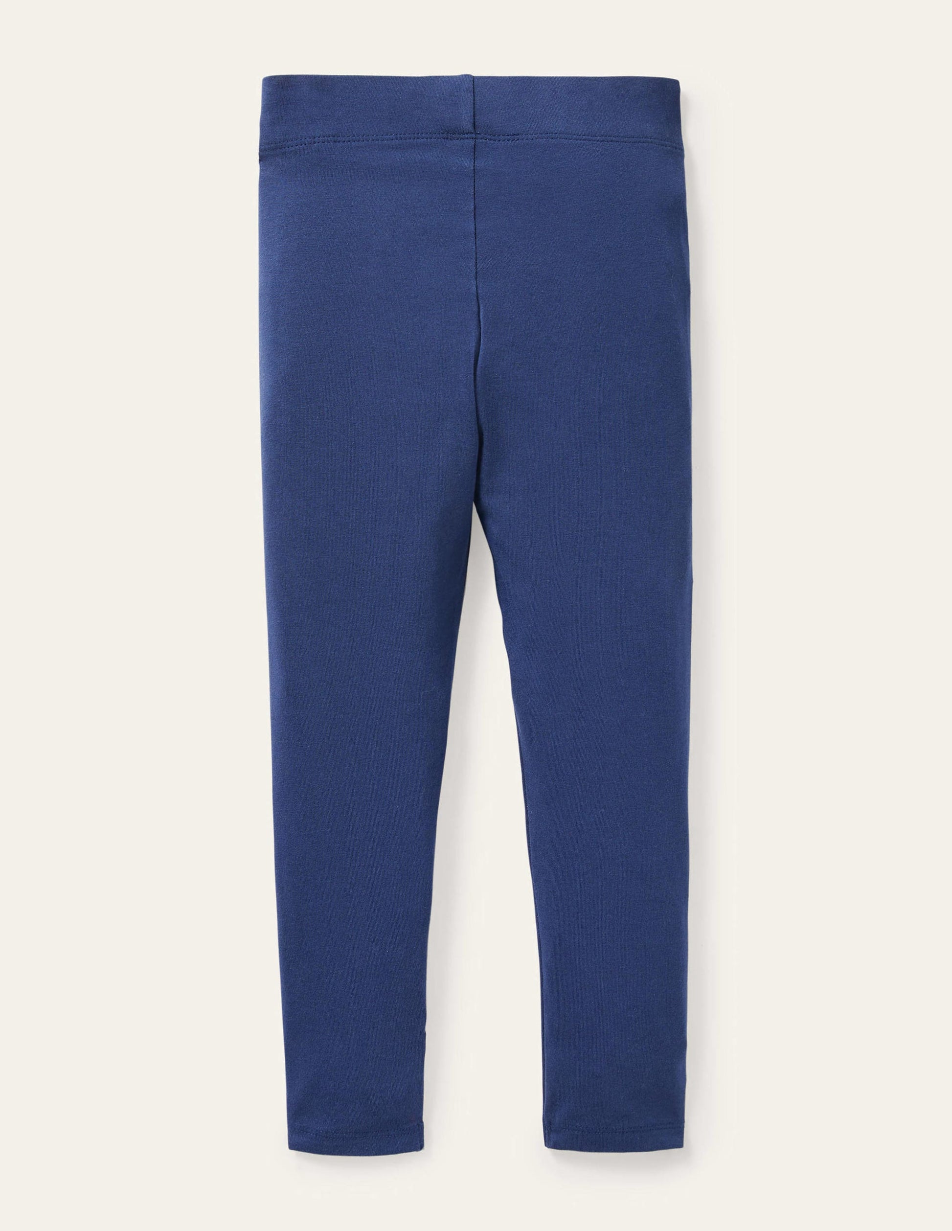 Einfarbige Leggings-Segelblau-2