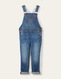 Fun Dungaree-Light Vintage Denim Rainbow