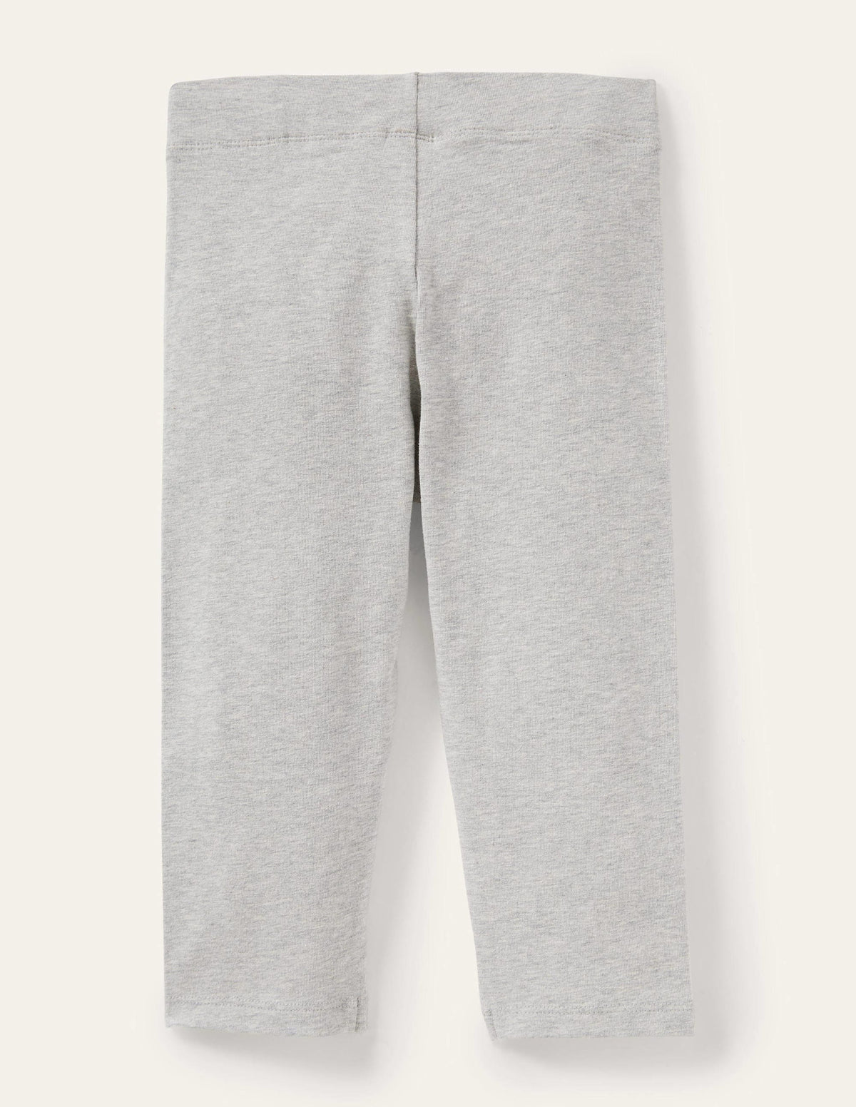 Kurz geschnittene einfarbige Leggings-Grau Meliert - Image 2