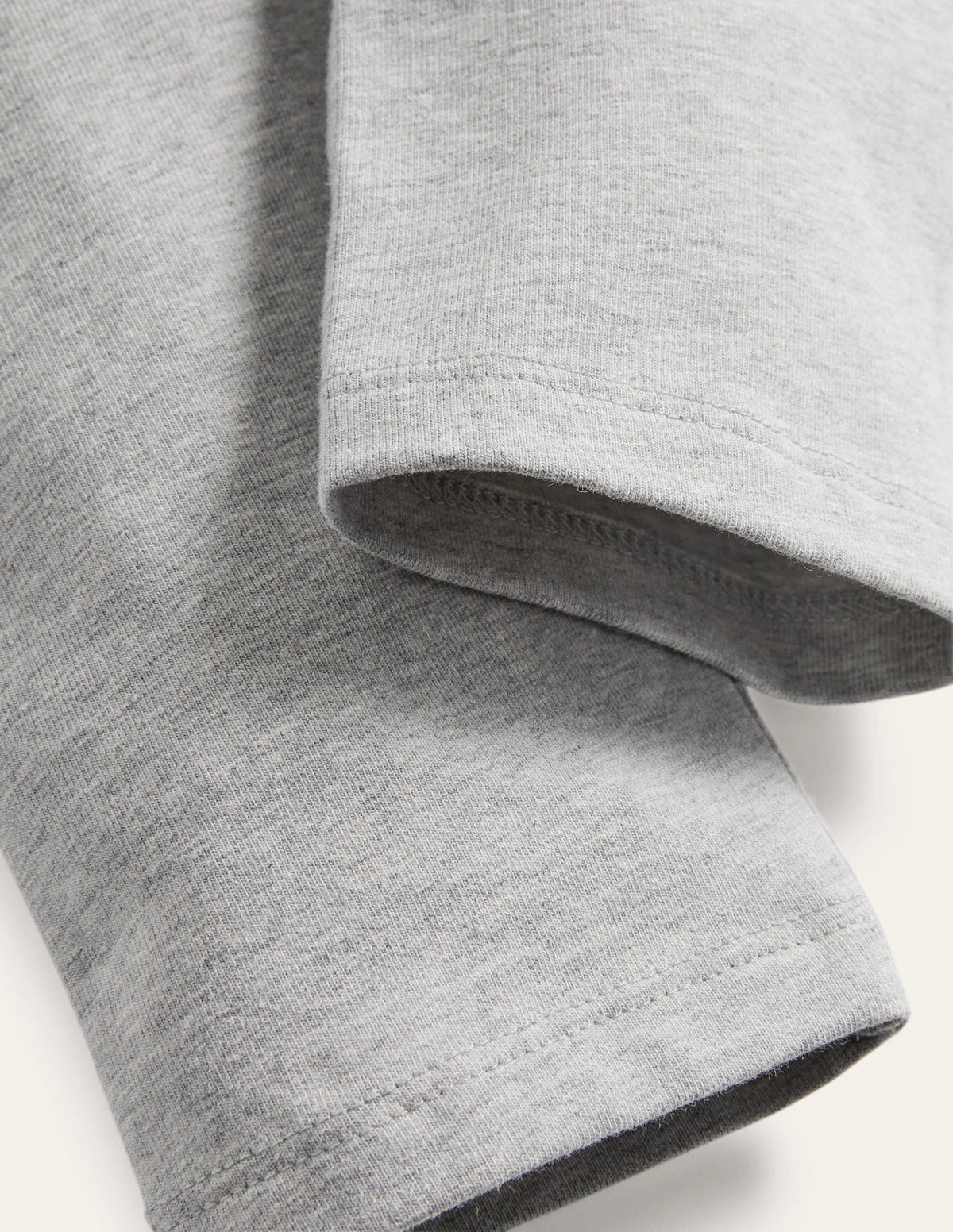 Kurz geschnittene einfarbige Leggings-Grau Meliert - Image 3