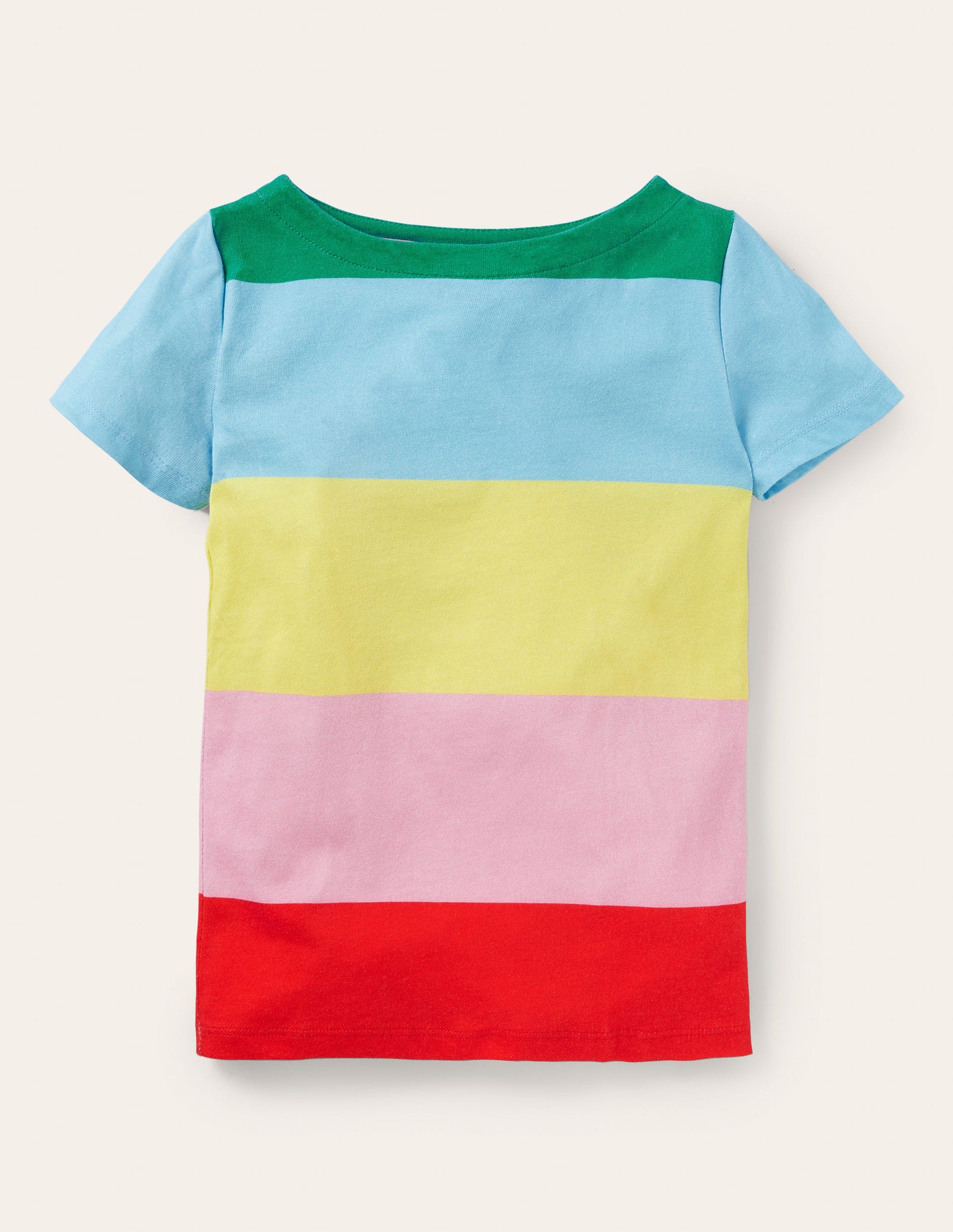 Kurzärmliges Bretonshirt-Bunt, Gestreift-1
