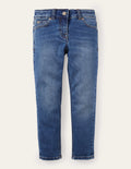 Eng anliegende Active-Flex Jeans-Mittleres Vintageblau, Denim