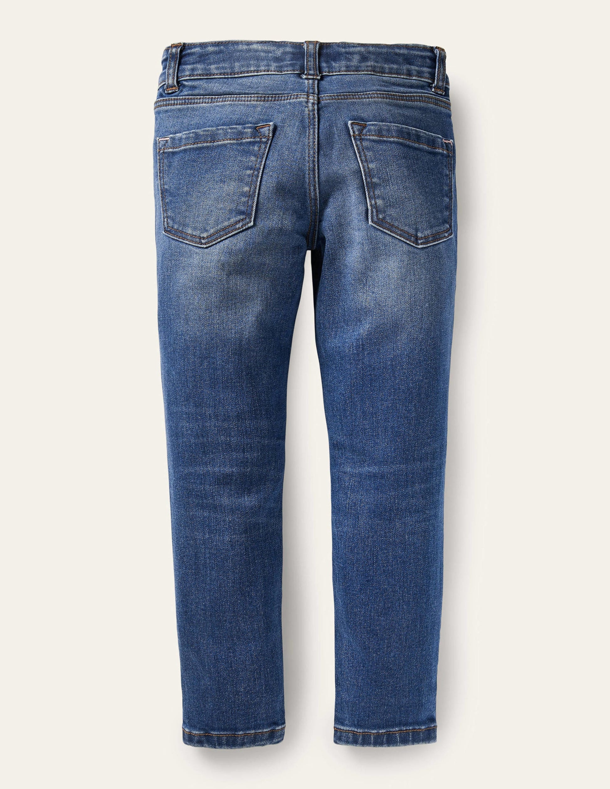 Eng anliegende Active-Flex Jeans-Mittleres Vintageblau, Denim-2