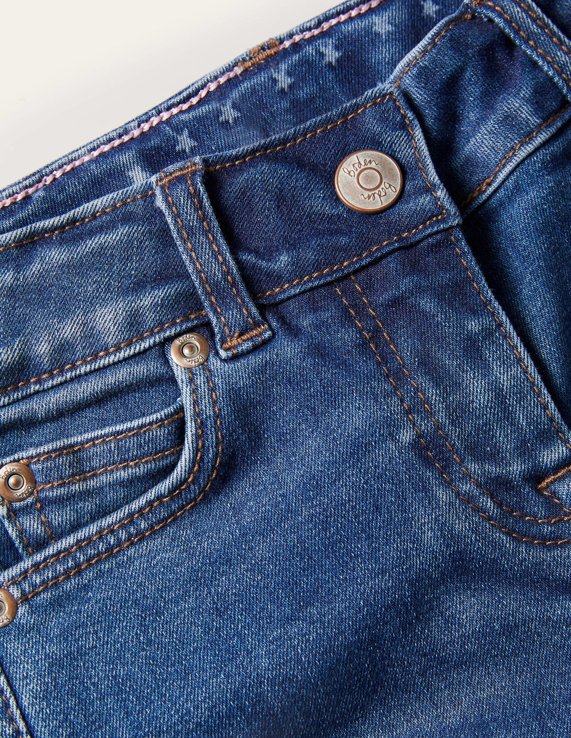 Eng anliegende Active-Flex Jeans-Mittleres Vintageblau, Denim-3