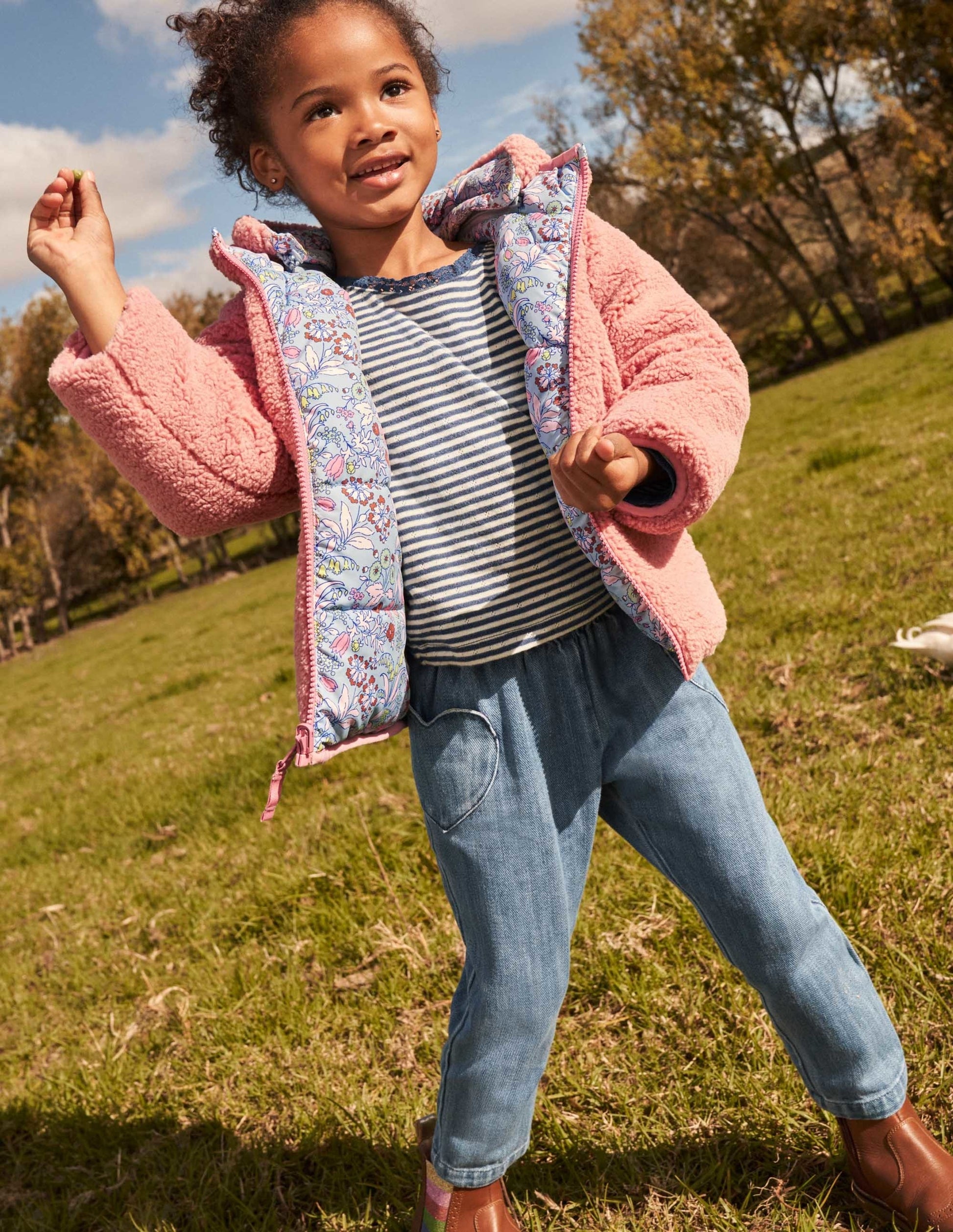 Hose zum Hineinschlüpfen-Mittleres Vintageblau, Denim-4