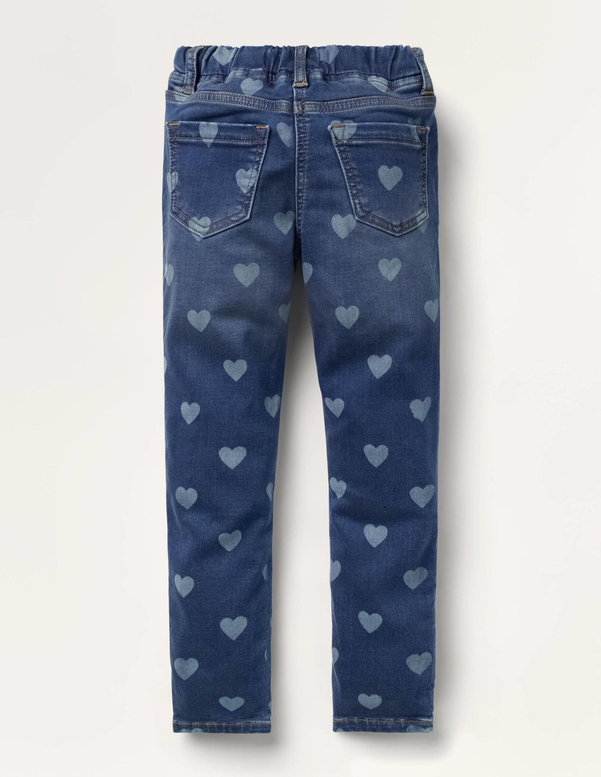 Denim-Leggings mit Adventure-Flex-Mittleres Vintageblau, Herz-2