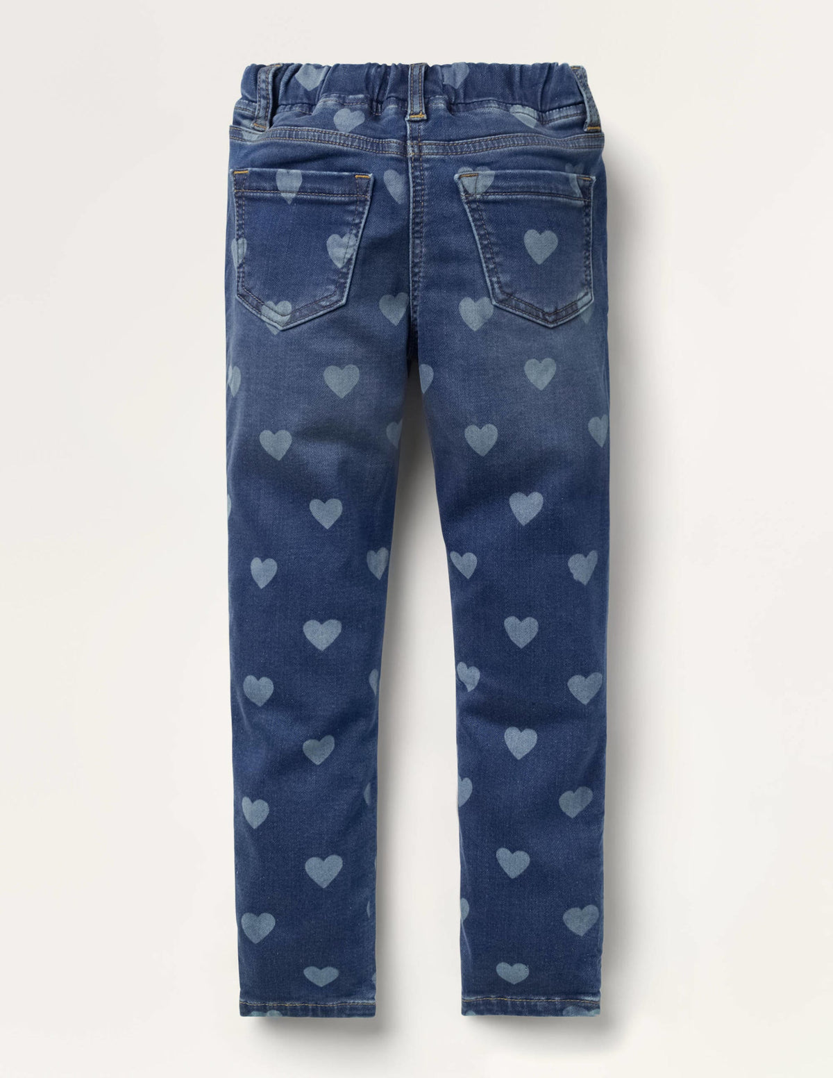 Denim-Leggings mit Adventure-Flex-Mittleres Vintageblau, Herz - Image 2