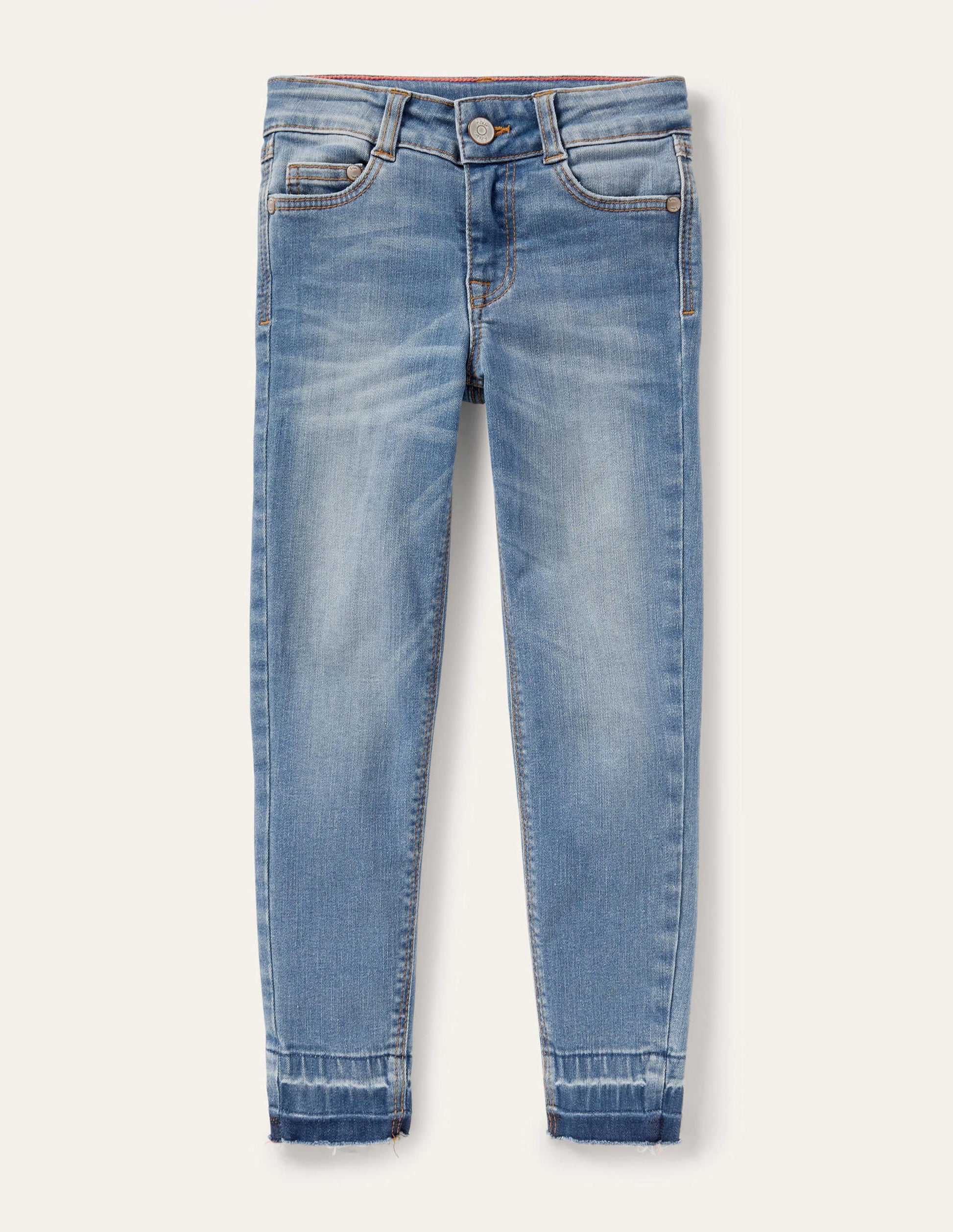 Röhrenjeans mit Superstretch-Helles Vintageblau, Denim-1