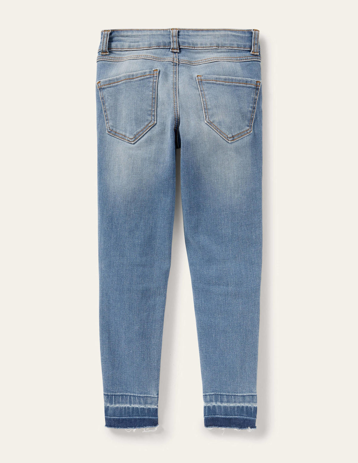 Röhrenjeans mit Superstretch-Helles Vintageblau, Denim-2