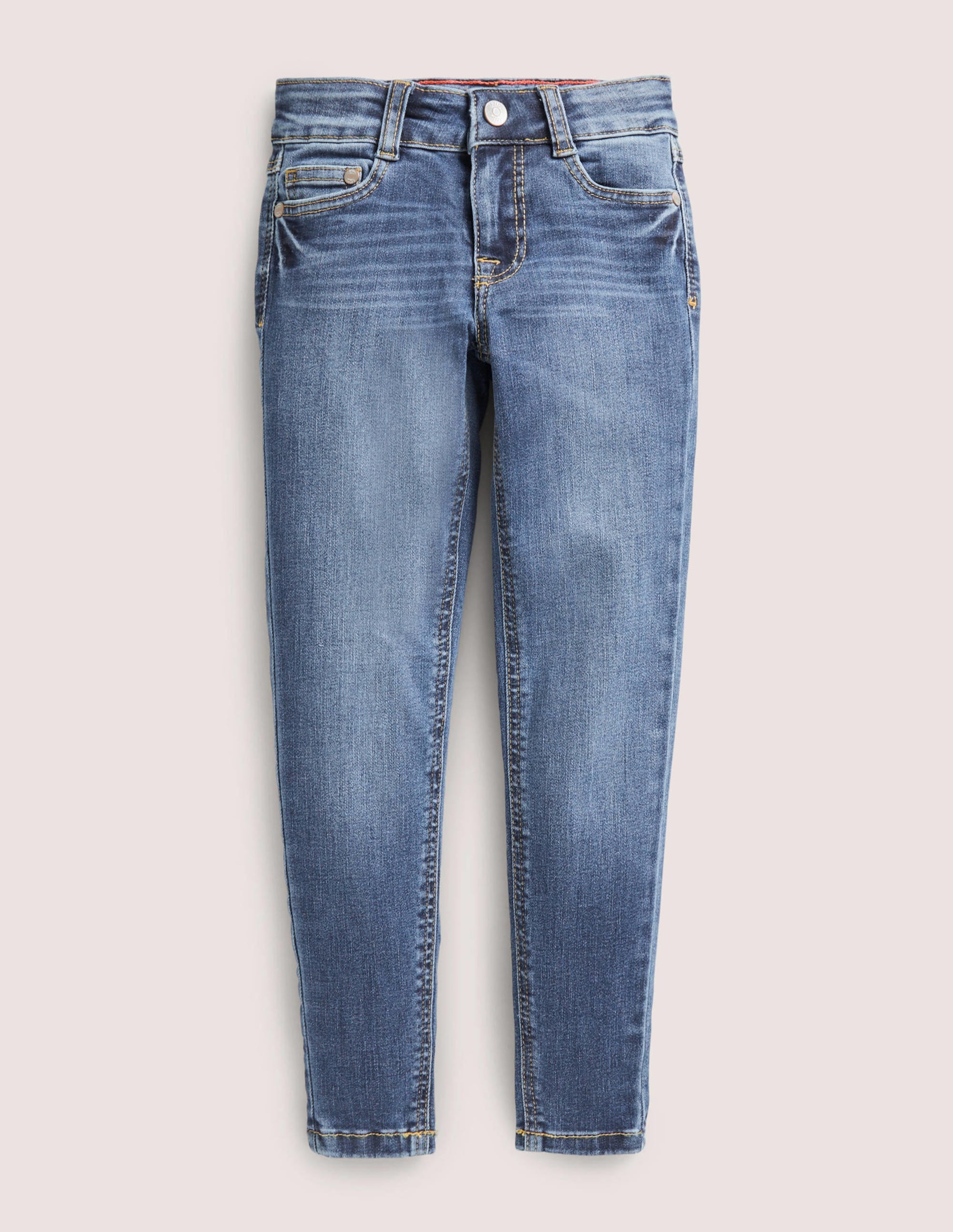 Röhrenjeans mit Superstretch-Mittleres Vintageblau, Denim - Image 1