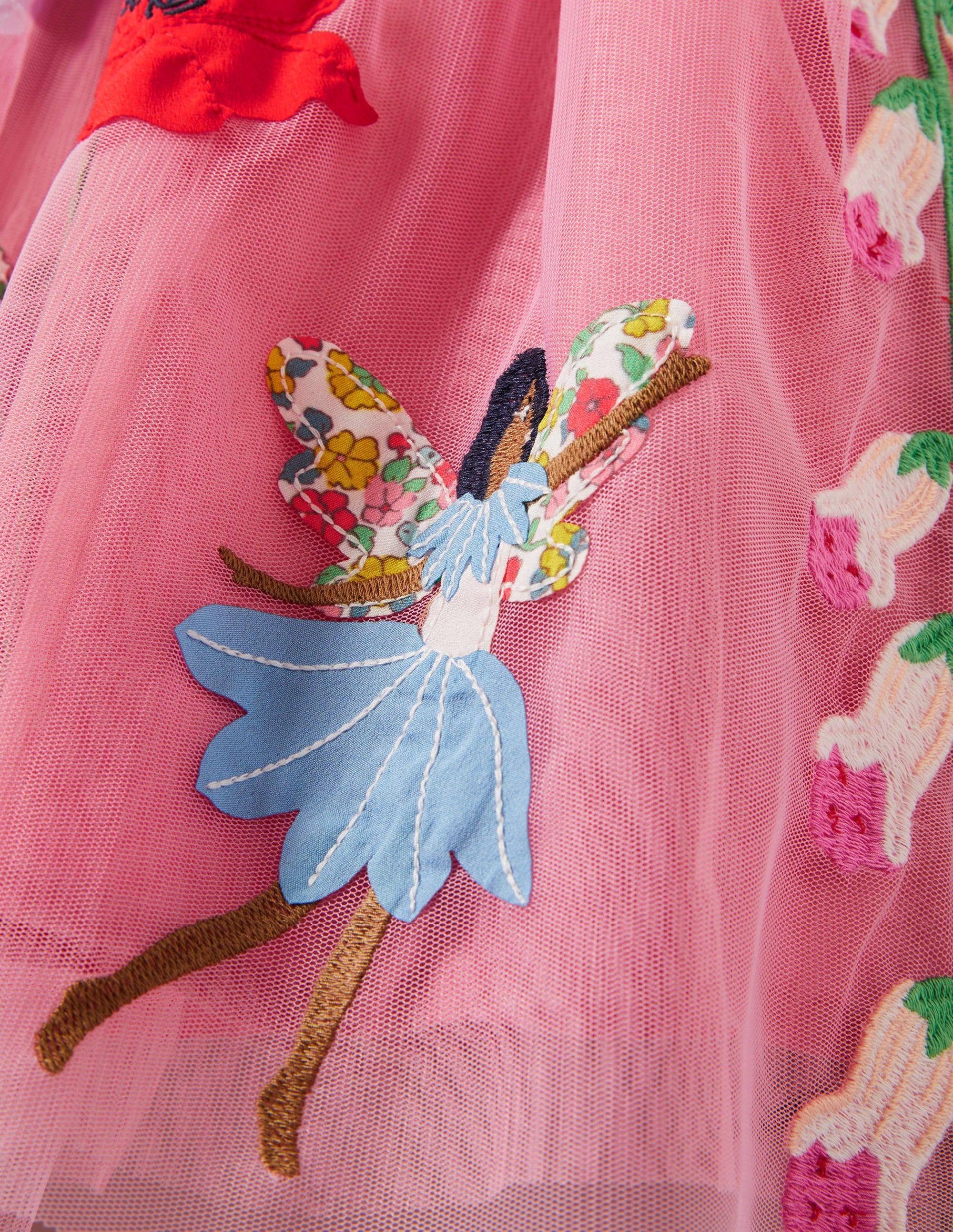 Robe en tulle-Fée des fleurs rose formica - Image 3