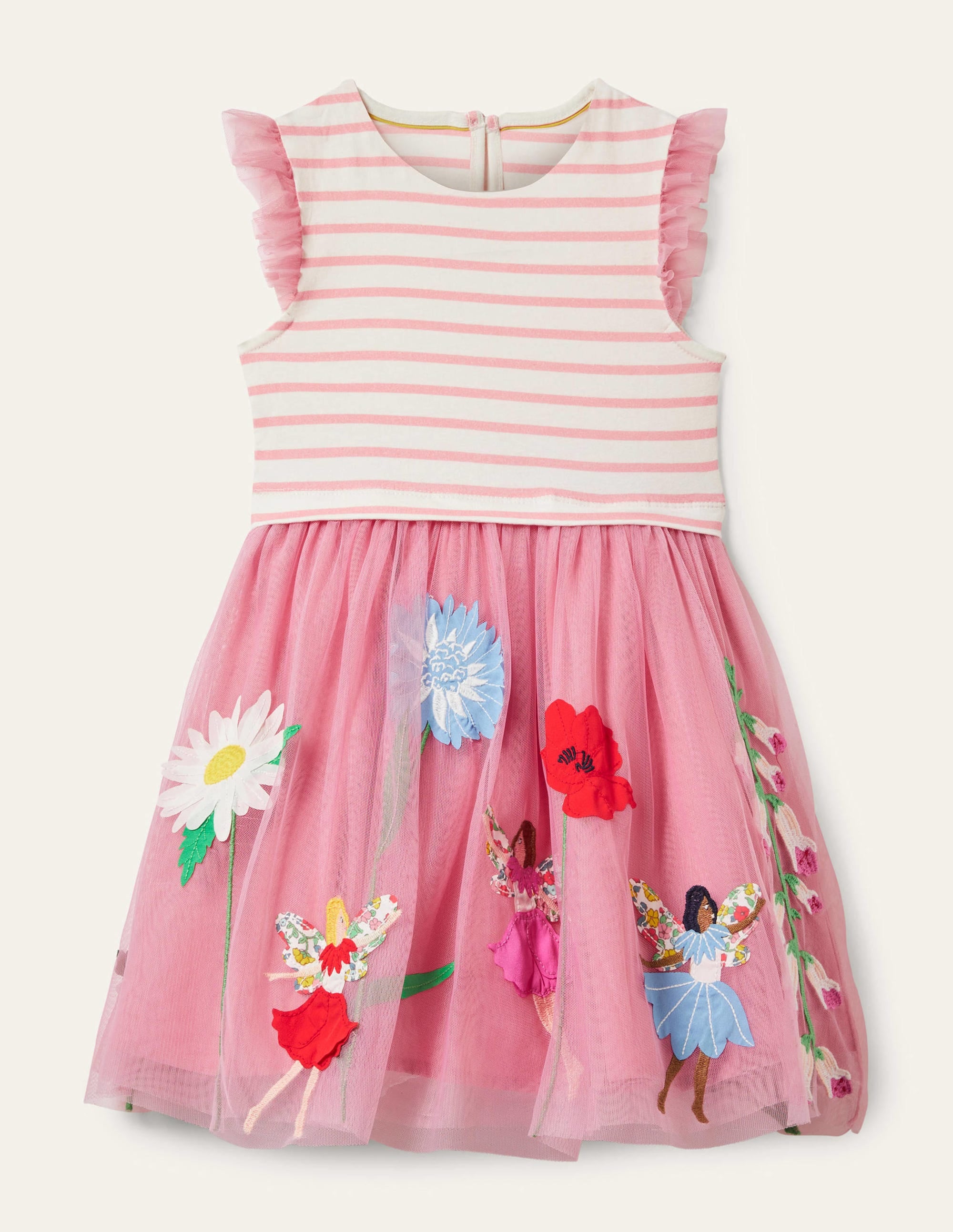 Robe en tulle-Fée des fleurs rose formica - Image 1