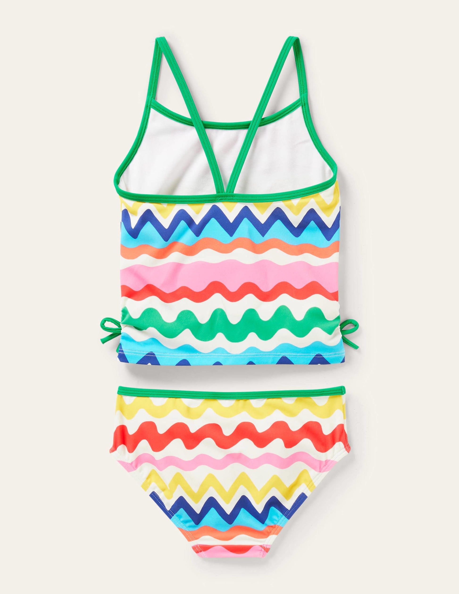 Tankiniset mit Rüschen-Ivory, Multi Ric Rac Stripe-2