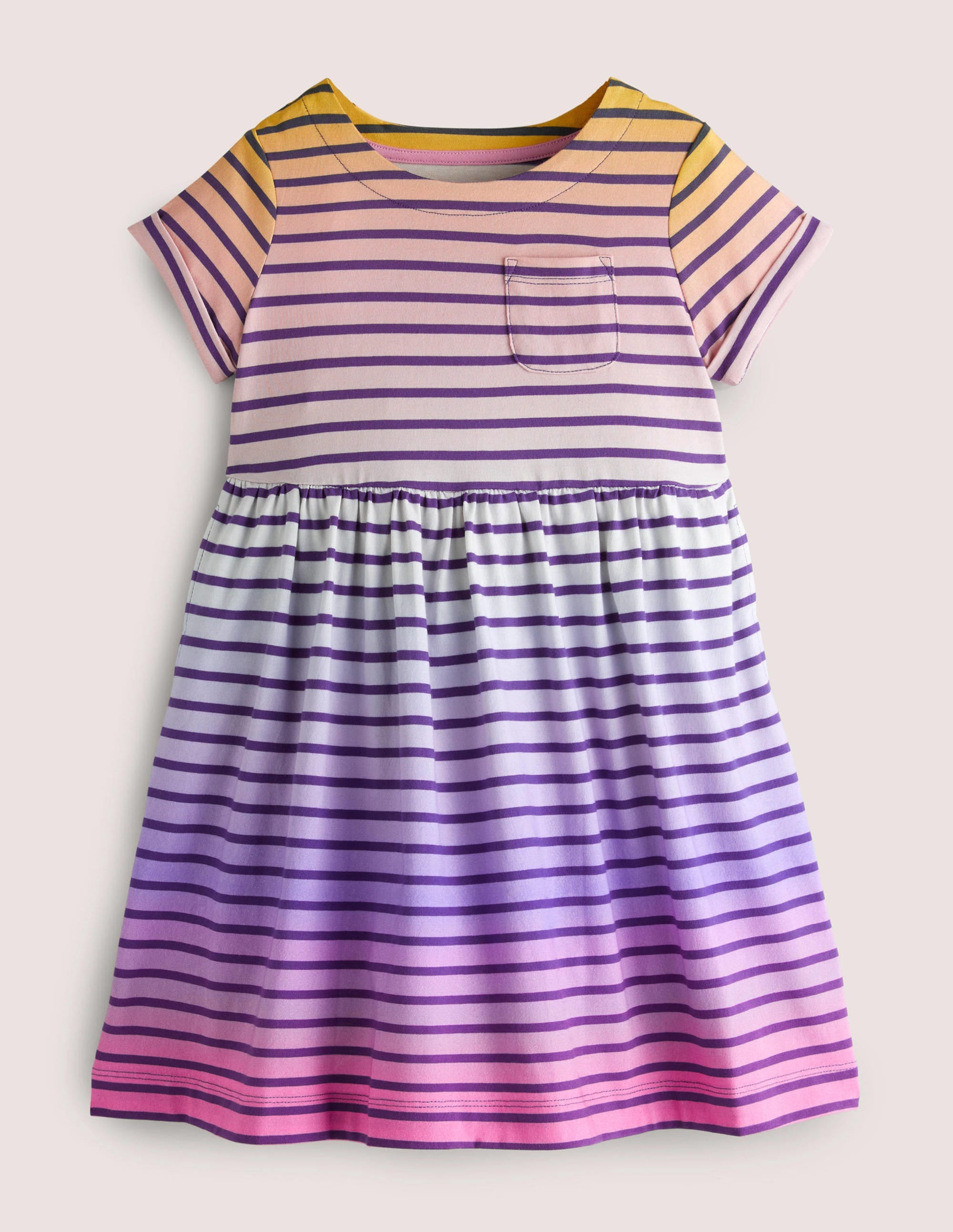 Fröhliches Jerseykleid-Regenbogenfarben, Schimmernd - Image 1