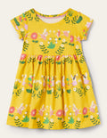 Fröhliches Jerseykleid-Maisgelb, Feen
