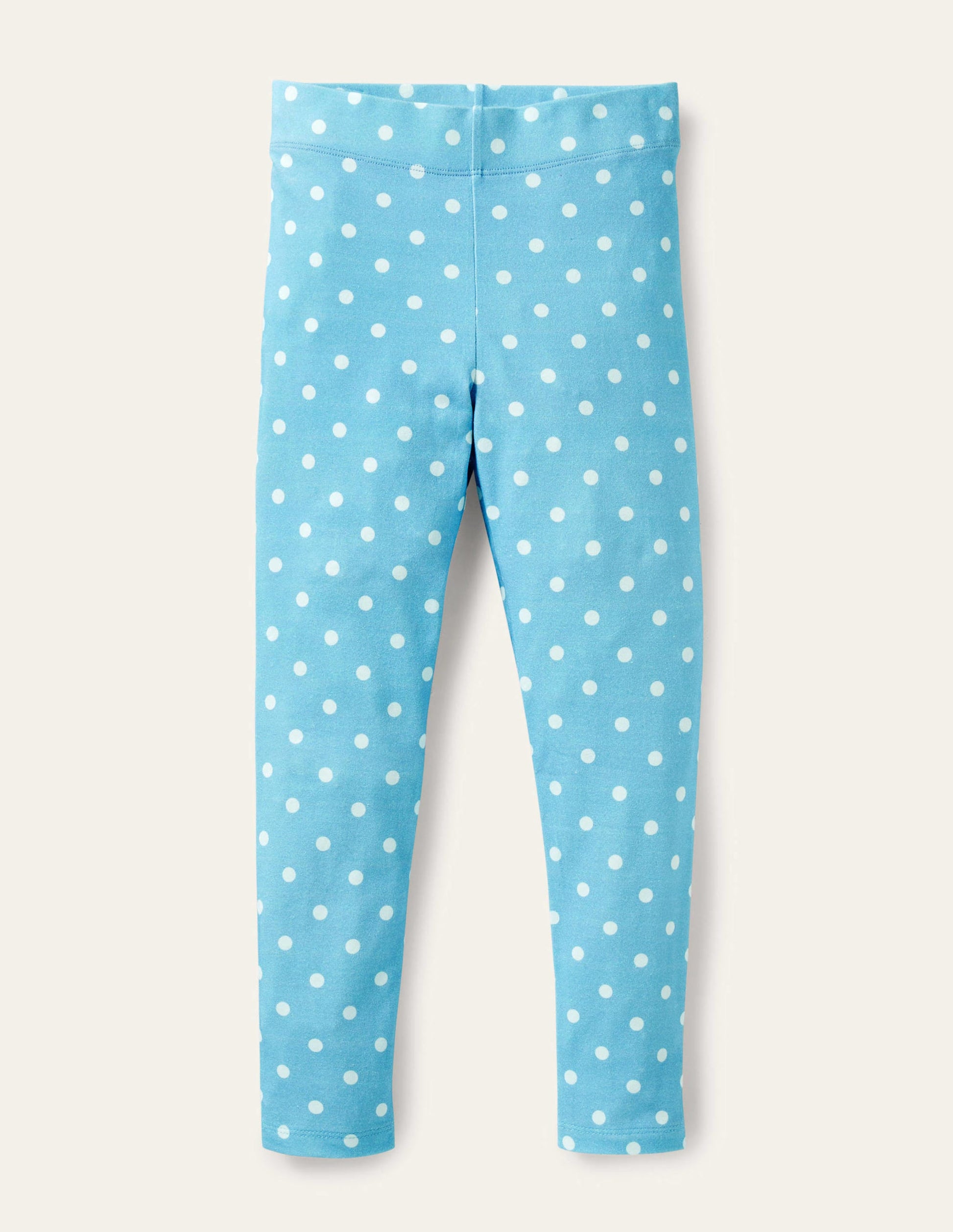Legging fun-Pois aigue-marine/ivoire-1