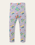 Legging fun-Rayé papillon multi