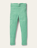 Fröhliche Leggings-Paprikagrün/Naturweiß