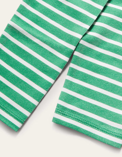 Fröhliche Leggings-Paprikagrün/Naturweiß-3