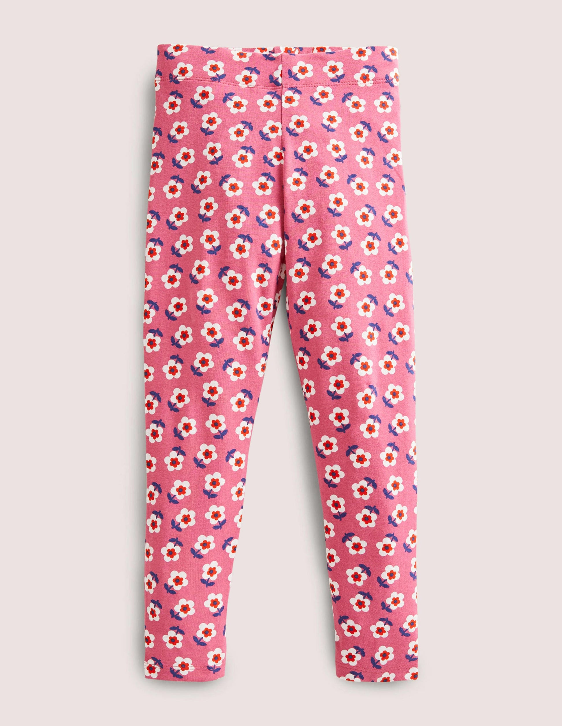 Fröhliche Leggings-Bartnelkenrosa, Kleine Gänseblümchen-1