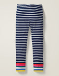 Fröhliche Leggings-Segelblau/Naturweiß, Regenbogen